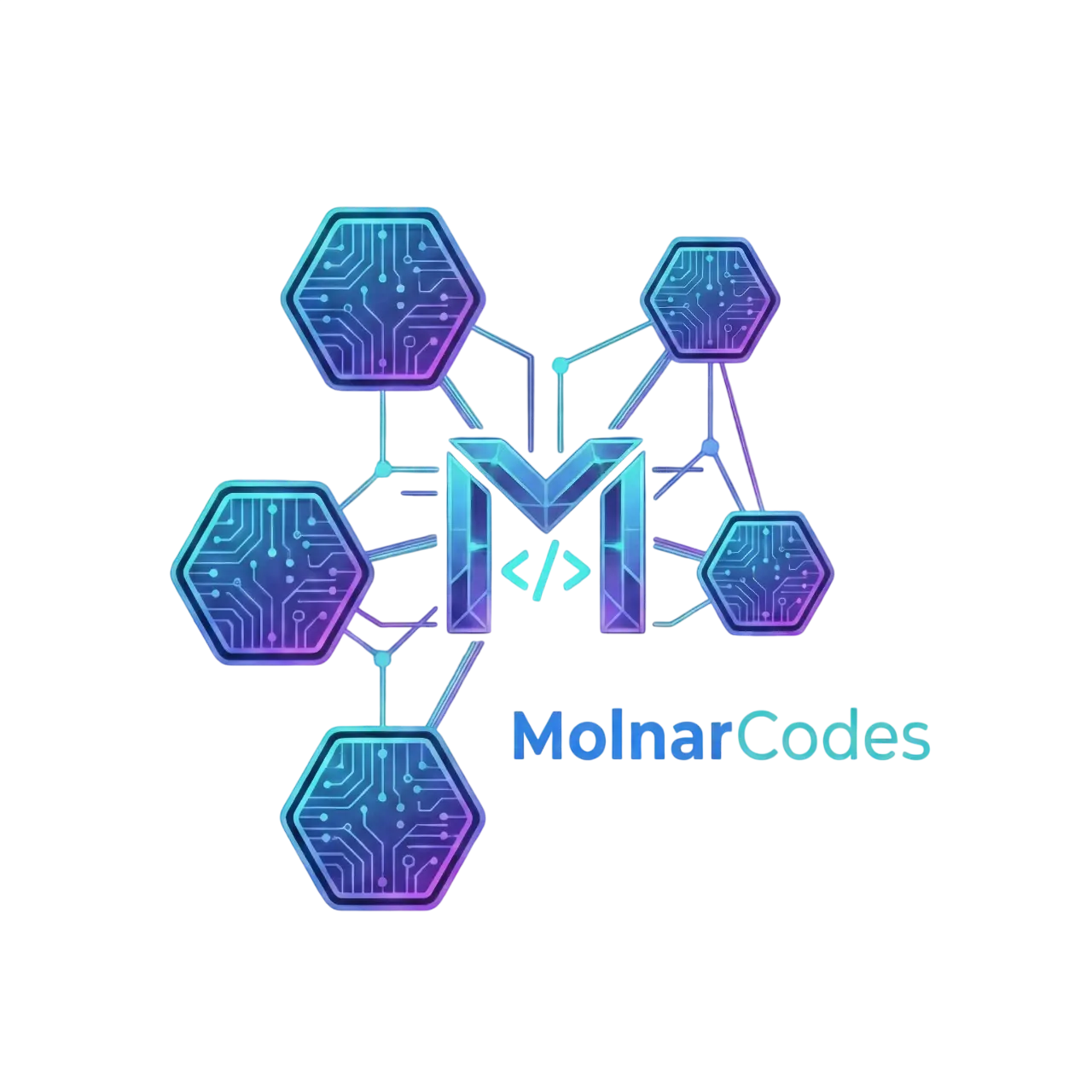 MolnarCodes webfejlesztő logó
